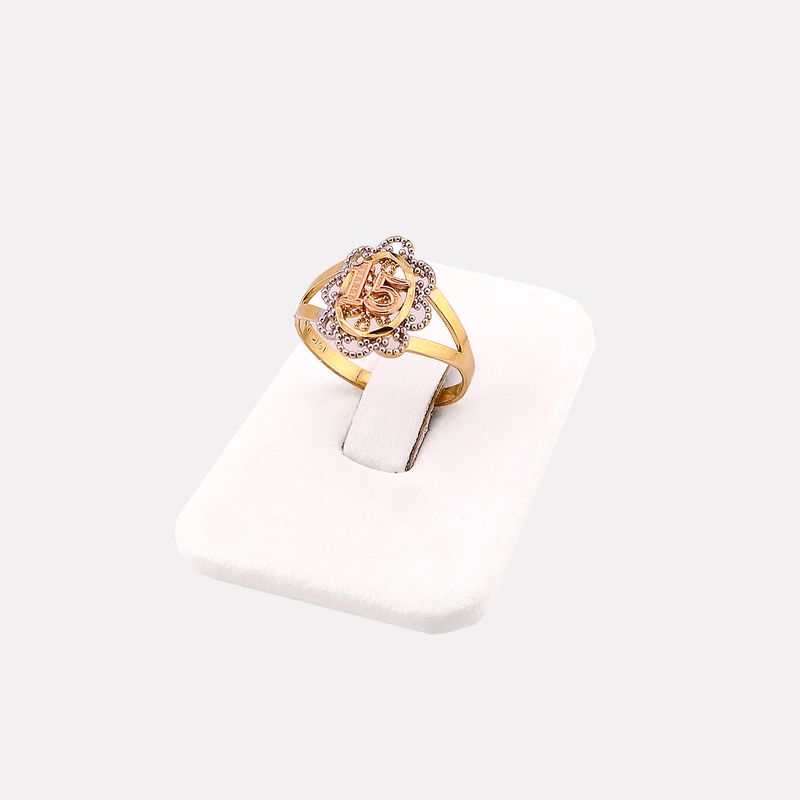 Anillo Xv Años 14k 2.2g #8